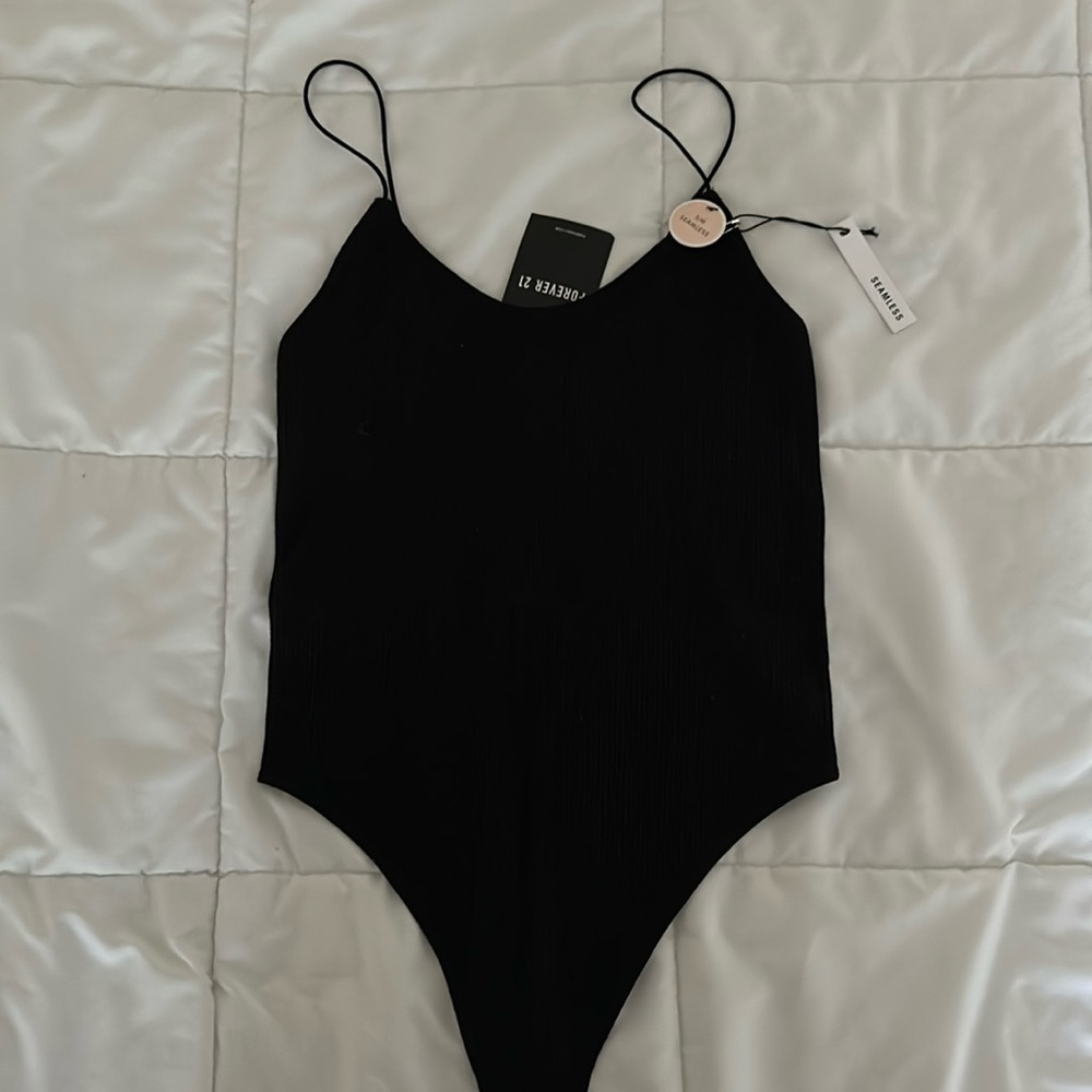Forever 21 black seamless bodysuit